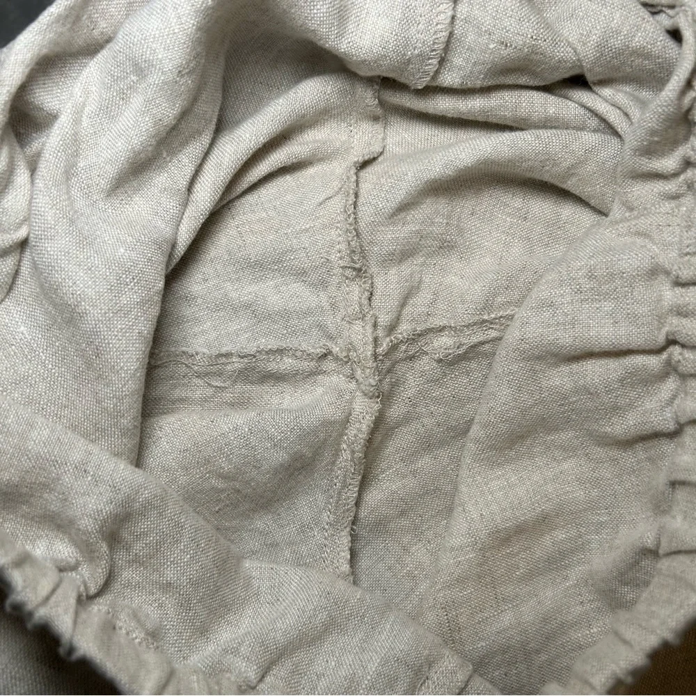Reformation Linen Pants Oatmeal Size Small